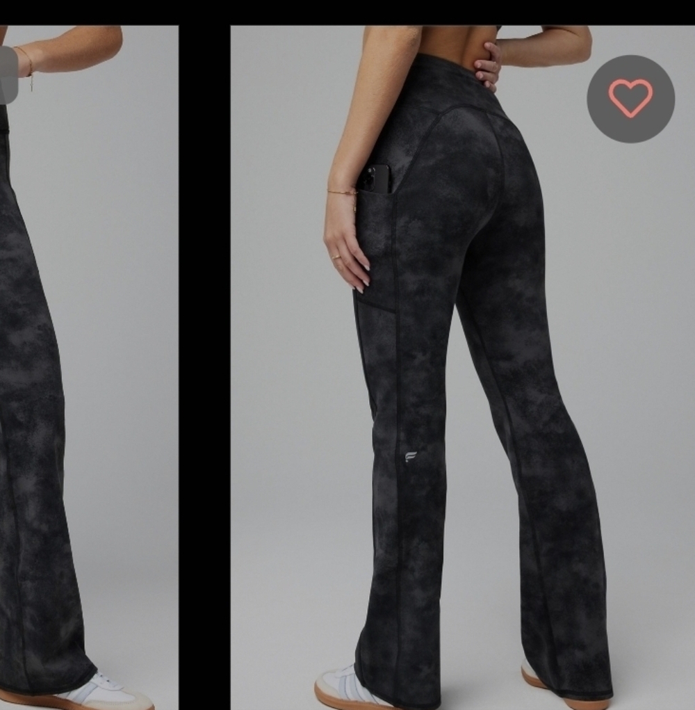 Cold Weather Pocked High Waisted  Mini flare Fabletics XS Tall Onyx Smudge